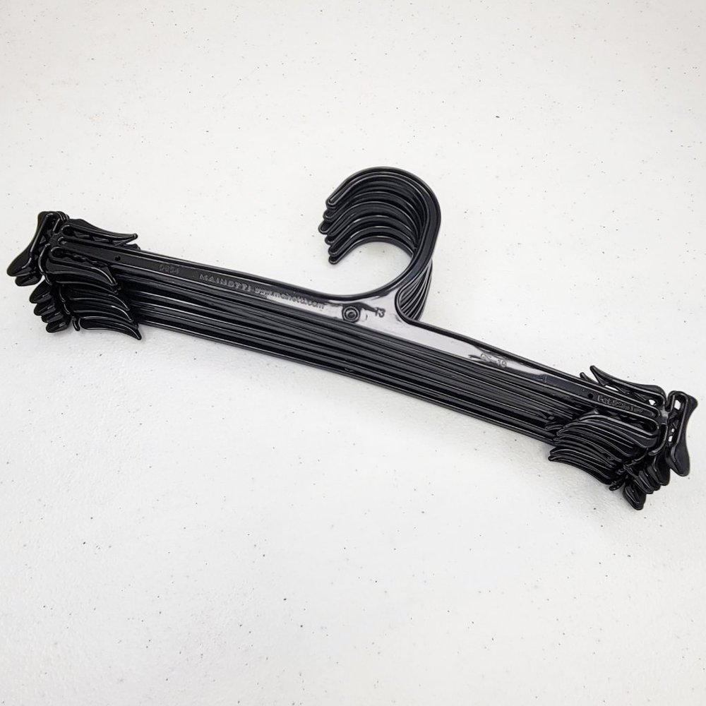 Set of 15 Lingerie Style Hangers for Matching Sets Black